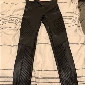 SPANX Leather Moto Leggings